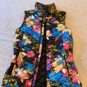 North Face XS Floral Light Puff Vest